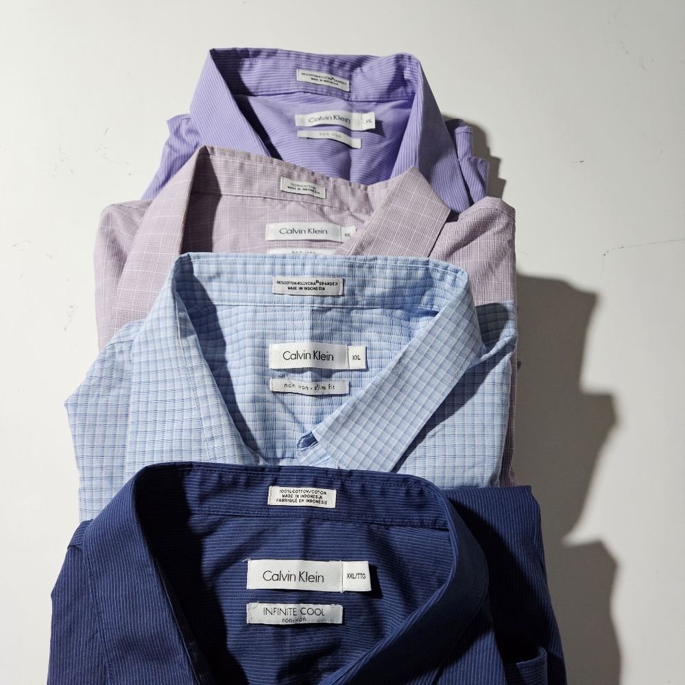 Calvin Klein men's button-down 4 shirts Bundle
